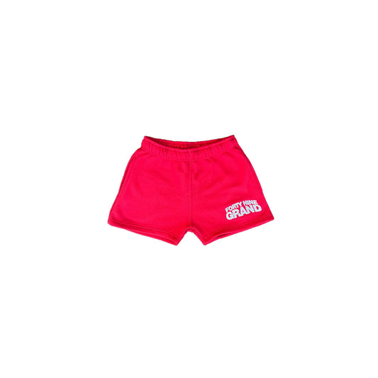 RED LADIES UNIFORM SHORTS