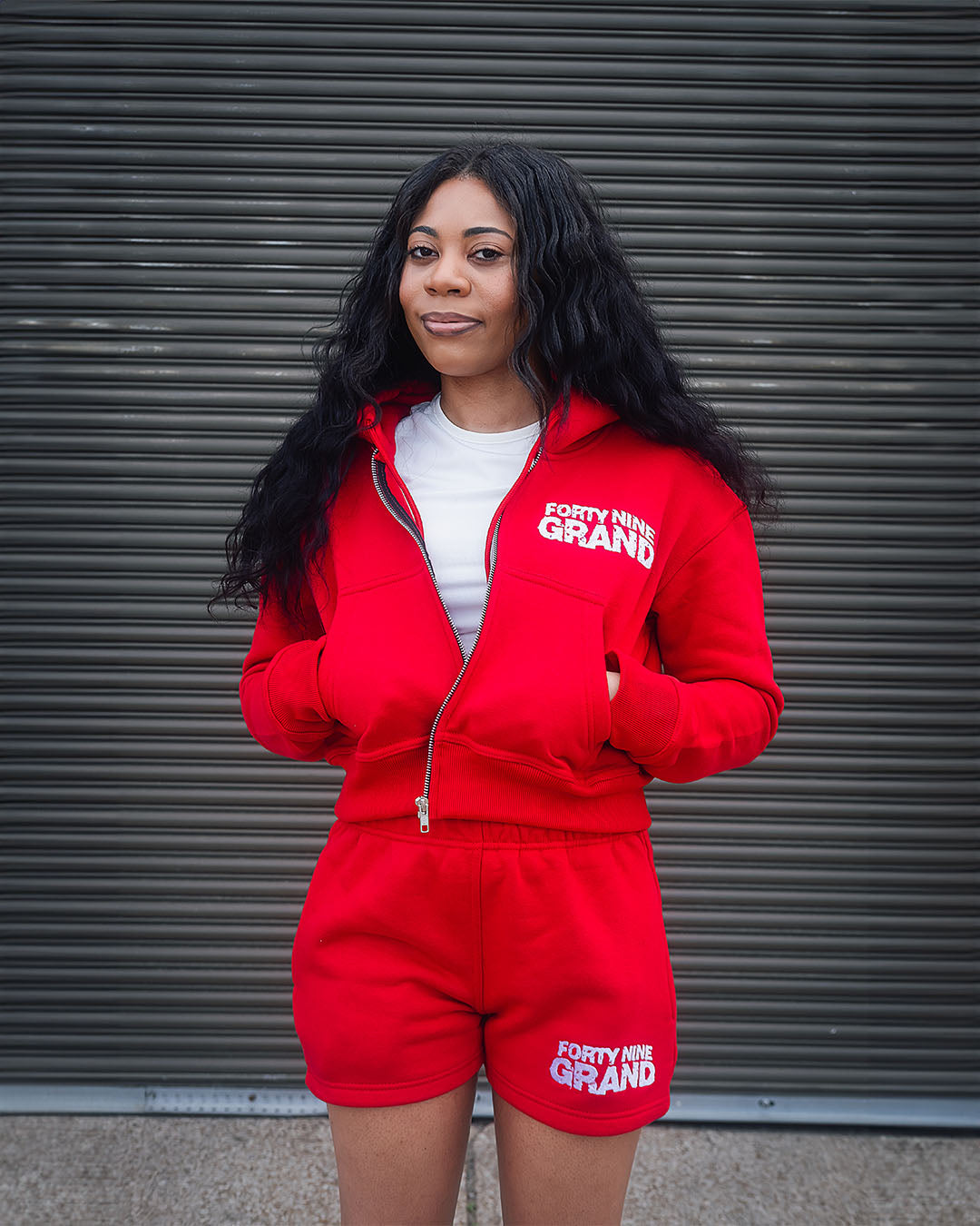 RED LADIES UNIFORM HOODIE